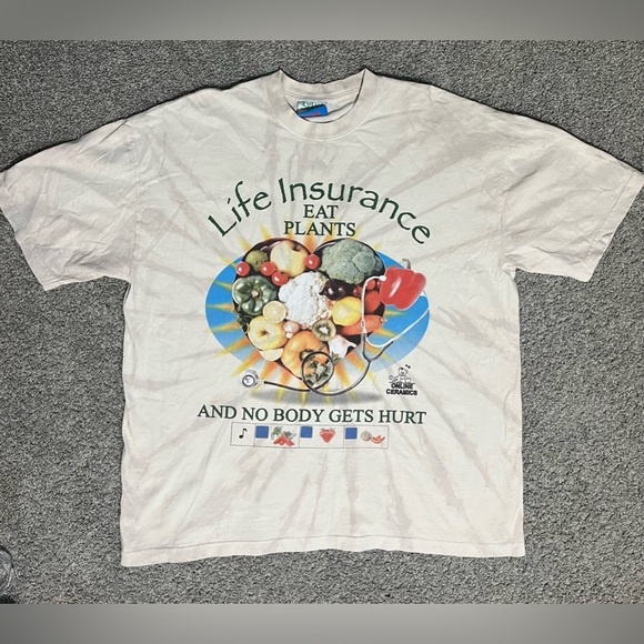 Online Ceramics Life Insurance Eat Plants tie-dye T-shirt - Picture 6 of 16